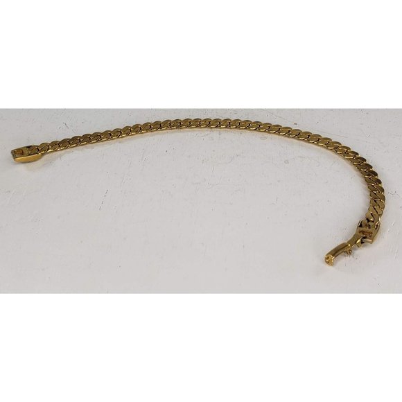 Vintage Napier Gold Toned Chain Bracelet Costume Jewelry - Picture 5 of 8